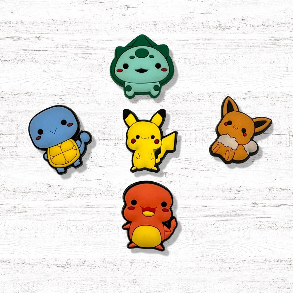 5pc Pokémon Croc charms | Crocs | Shoe Charms | Shoe Accessories
